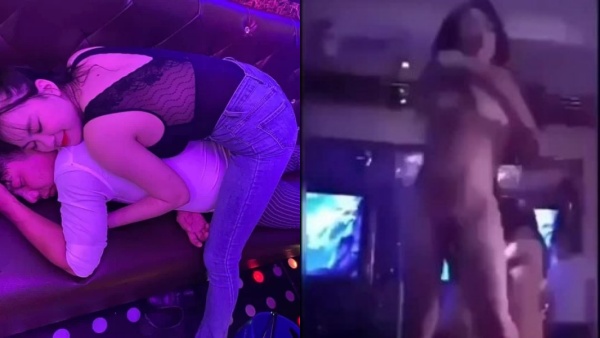 大開眼界 淫亂KTV！酒吧KTV坐檯全裸淫亂 摸奶舔雞，有錢就是好，在外高高在上的女神 也要為你乖乖服務 (1)