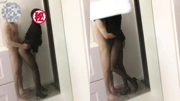 3000塊約了個KTV公主黑絲足交，鏡子前站立後入，特別騷，風騷氣質高挑身材男人看了就想侵犯！