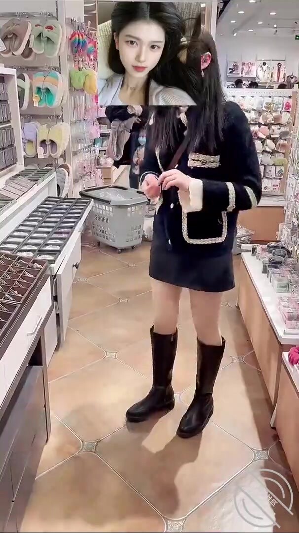 強姦大神商場試衣間爆操美女鄰居，門口有一男的在偷聽，真刺激！