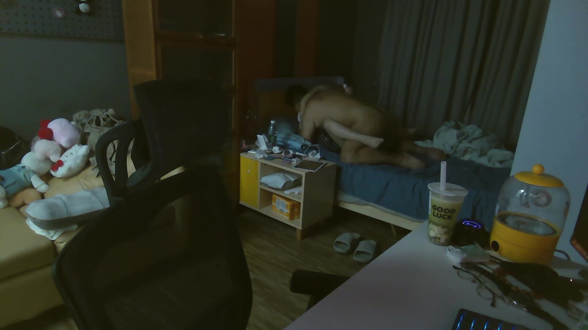 【91石先生】現實版門醬，專約JK嫩妹子無水印原檔，嗲聲嗲氣雙馬尾可愛嫩妹，搞完一次又梅開二度