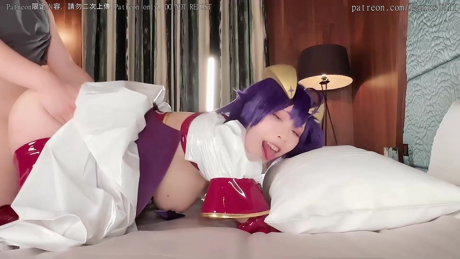 【浵卡】cos柊舞緹娜 巨乳白虎激情內射