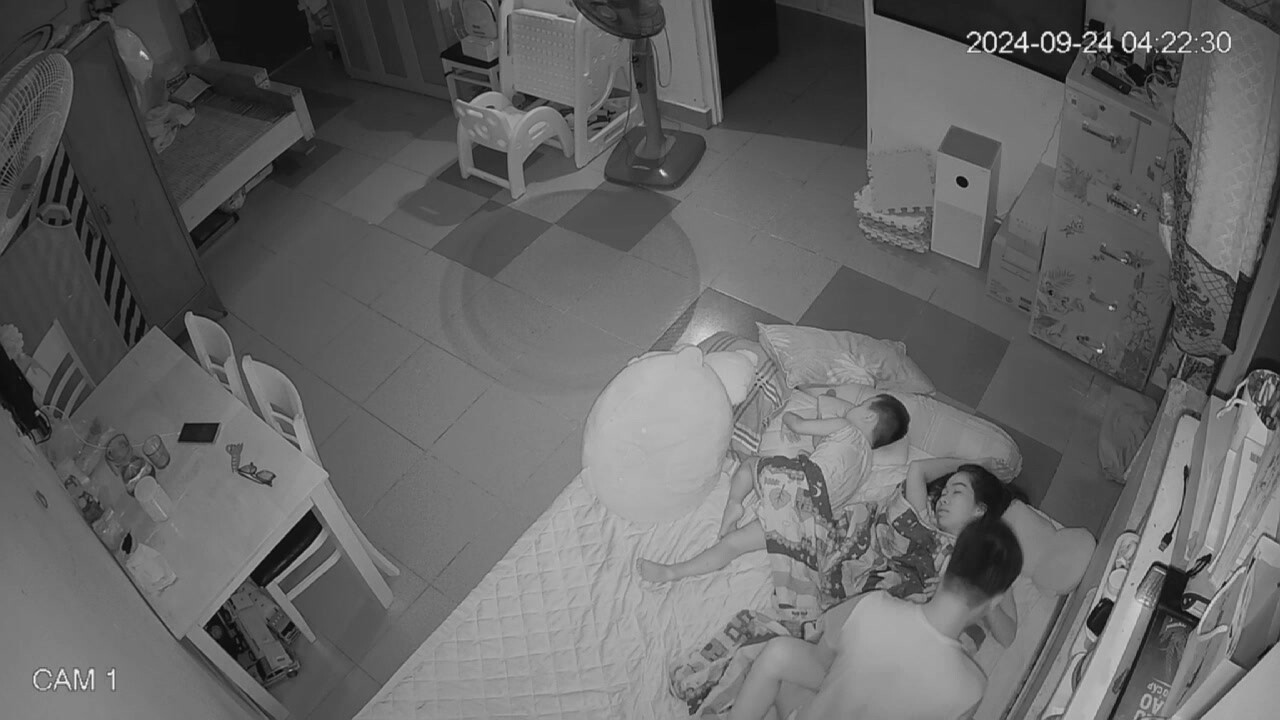 駭客破解家庭網路攝像頭偷拍年輕夫妻的日常性生活少婦半夜總是 迷迷糊糊被舔逼一頓操 (1)