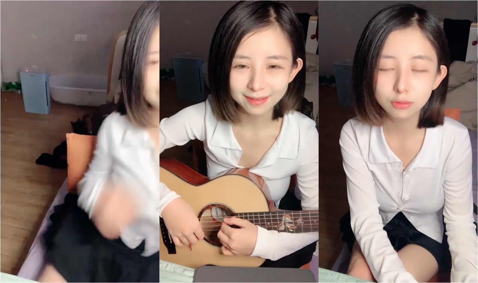 【小書老師】最新流出重磅！音樂老師 反差好大甜美乖乖女，一開始都被外表騙了，脫光粉嫩，淫蕩的水流個不停 (1)