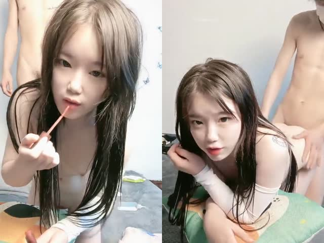 甜美蘿莉,純欲小白兔,跟帥哥直播間啪啪無套內射