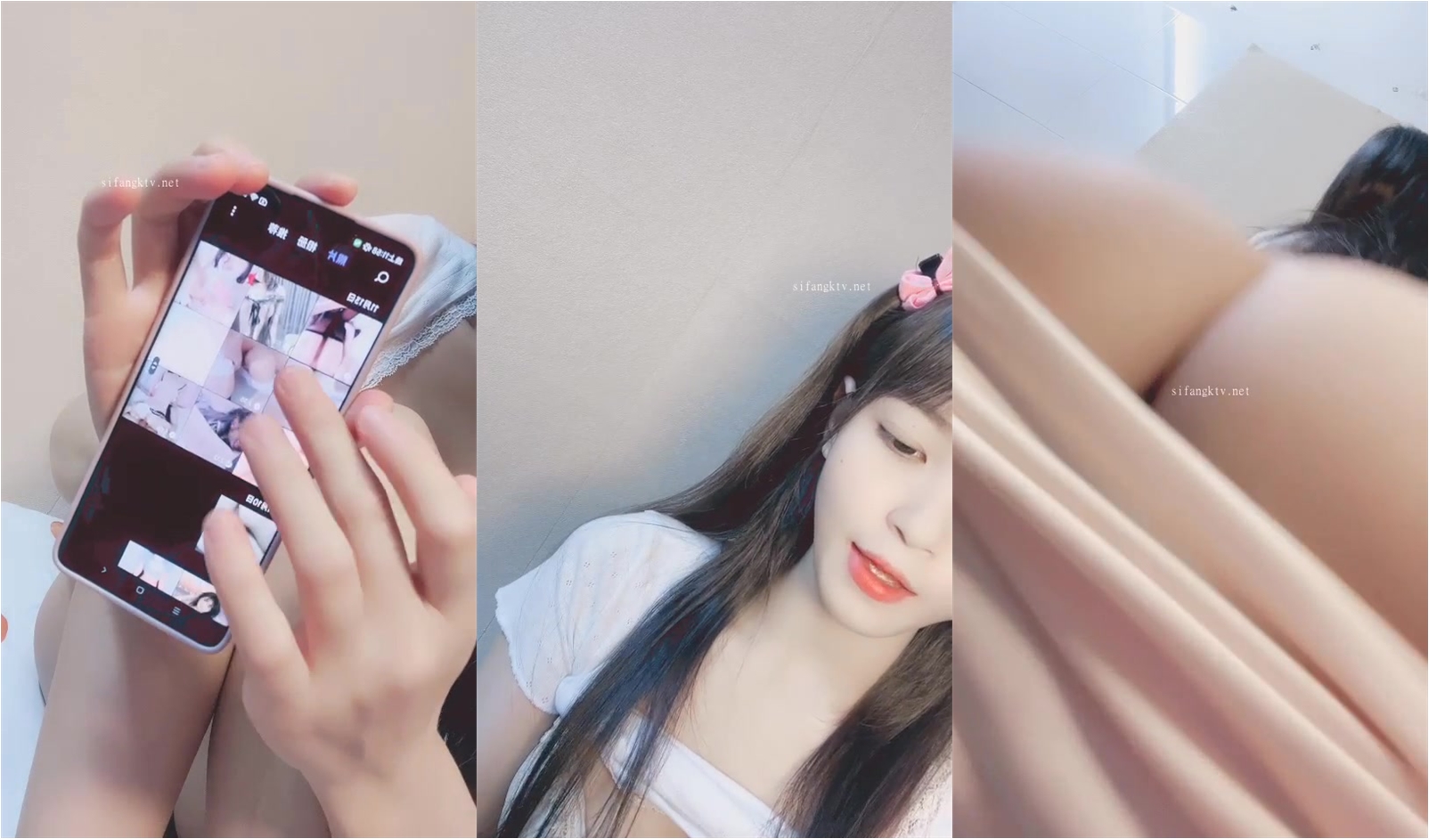 【大螃蟹】哇~清純校花~綠播下海無毛透明的粉逼~特寫 (1)