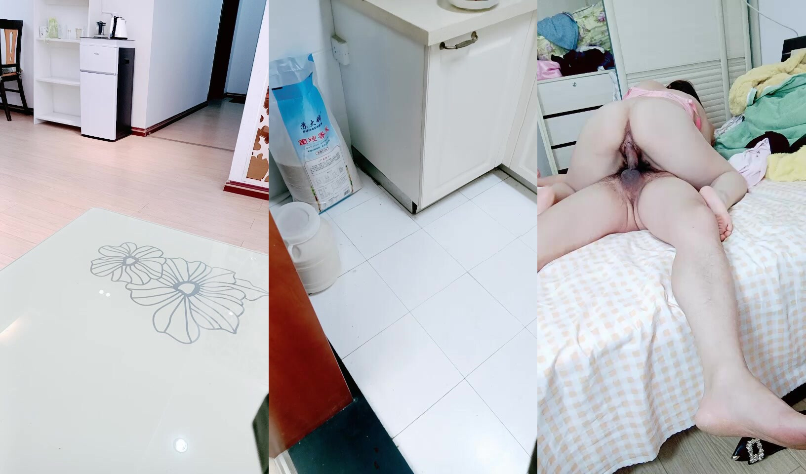 劇情演繹：攻略自己的騷氣老媽，對白精彩刺激，半推半就掏出大雞巴無套插入騷穴，激情狂操內射！