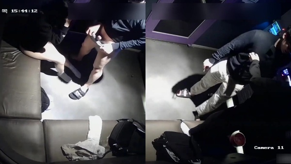 大學情侶KTV非常大膽的真實做愛，男友用各種姿勢肏她，最後把精液射進了垃圾桶裡