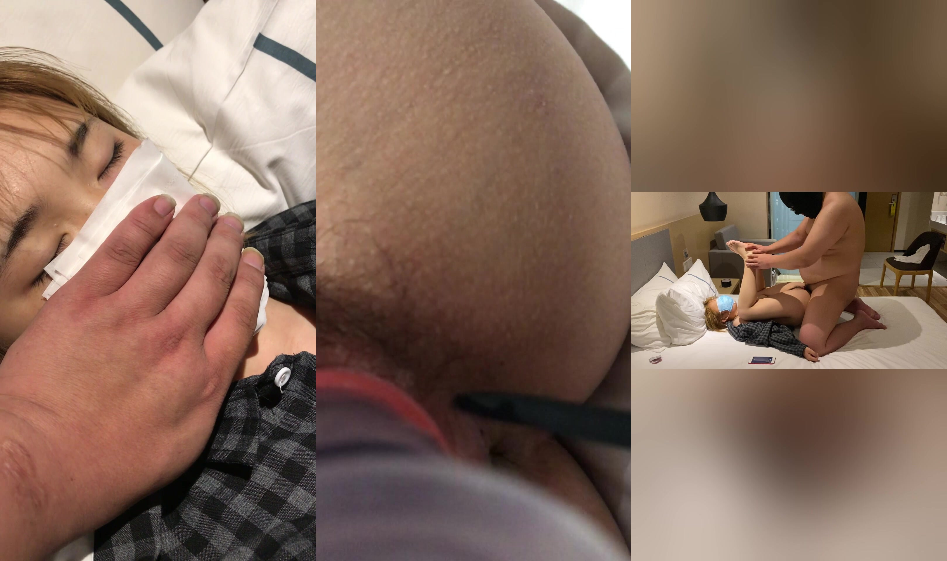 肥豬一樣的老闆酒店迷翻美女下屬各種姿勢啪啪真假雞巴一起上