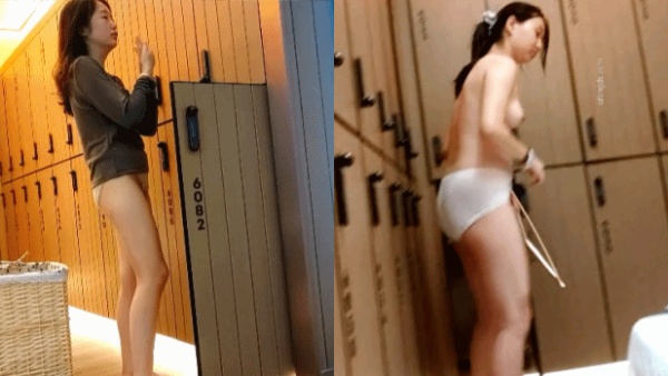 高檔洗浴中心內部員工偷拍多位白嫩的美少婦洗澡換衣服