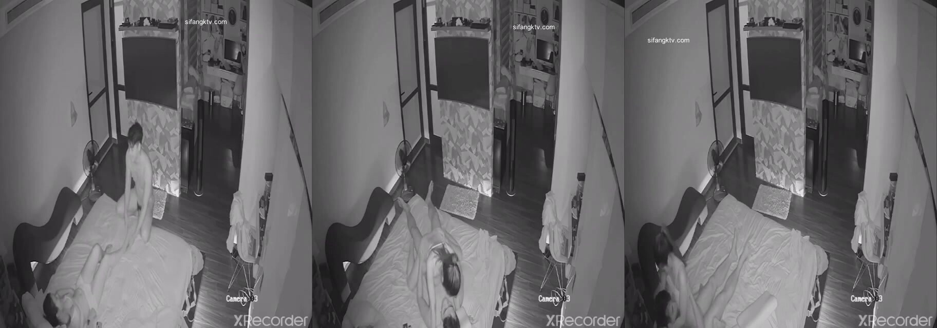 《駭客入侵㊙️真實洩密》家庭攝像頭破解偸拍一對小夫妻的日常性愛生活~模特級別的大奶美妻真是太騷了~白天晚上幹69女上全自動 (1)