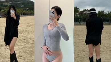 九頭身巨乳翹臀孕婦 挺著大肚子被後入猛猛打樁 精液灌滿騷穴影片流出