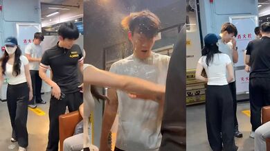 廈門鹿港萬達 超鹿教練 約炮翻車 被兩女會員圍堵角落 輪番狂扇耳光辱罵 堪比狗血劇