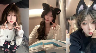 極品網紅大學生 小水不哭 定製私拍流出 反差眼鏡妹露臉自慰 各種絲襪誘惑足交 徹底淪為金主的精盆玩物