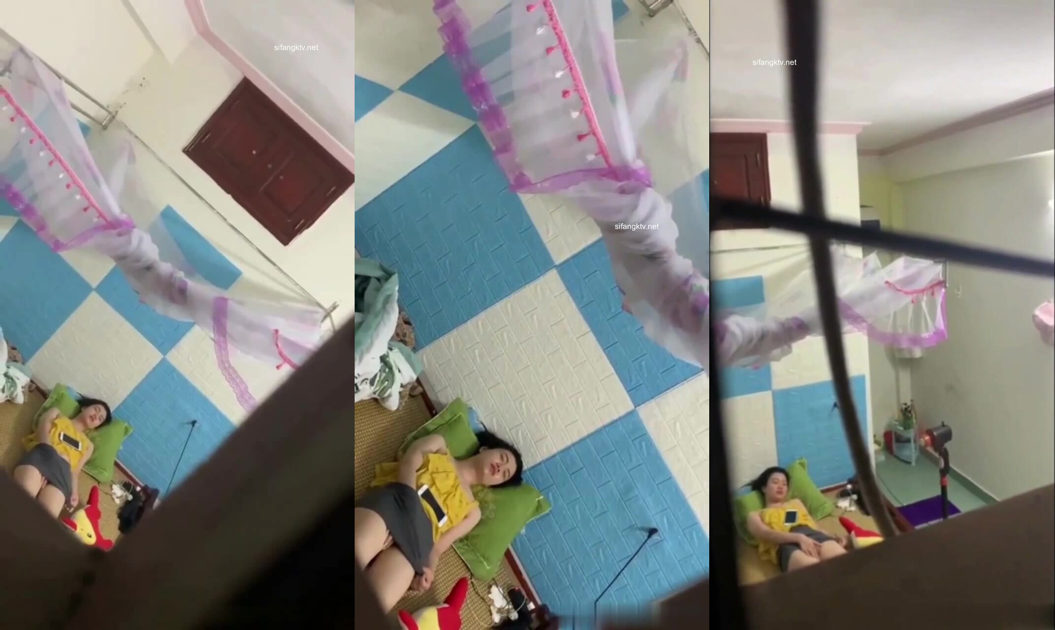 【最新稀缺資源】窗外門縫偷拍寂寞小姐姐自慰 看錶情是高潮了 (1)