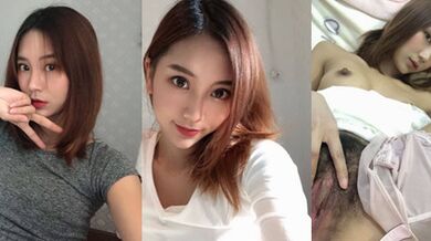 網爆御姐女神被調教成了淫蕩母狗，口交舔肉棒，摳逼自慰 陰毛濃密