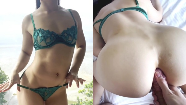 青春美眉 身材苗條深喉吃雞 被大洋吊無套輸出 先插小穴再爆菊花 內射