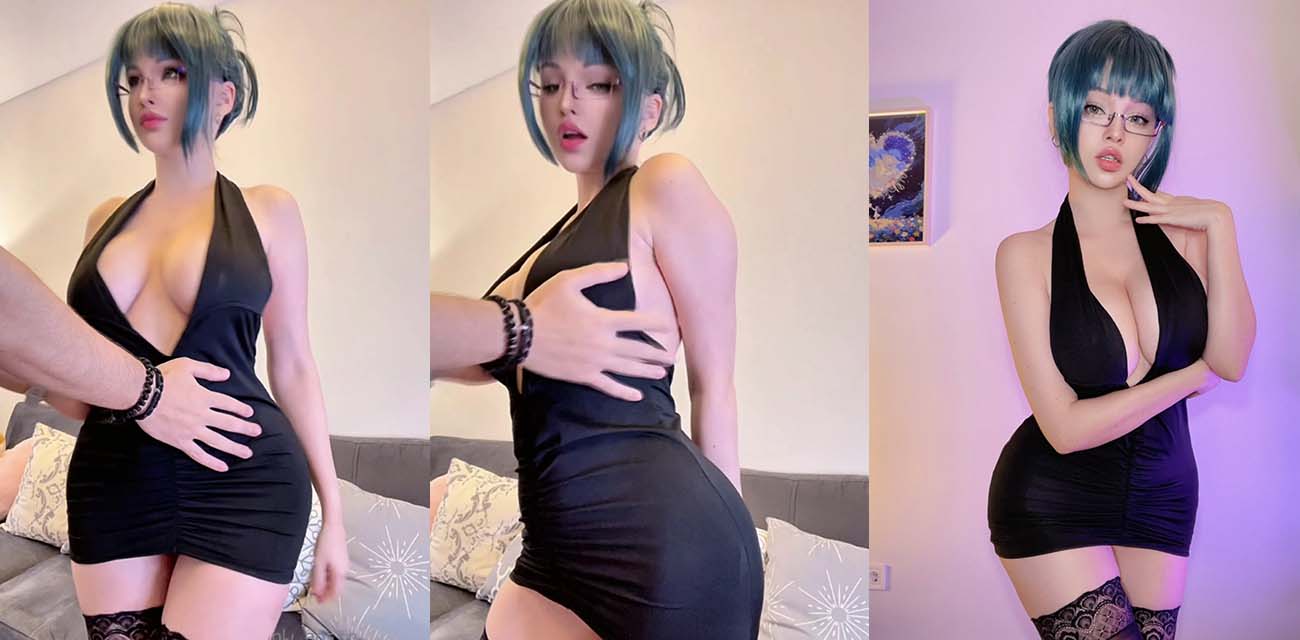 高人氣女菩薩 HidoriRose 9月新作 咒術回戰禪院真希Cos 巨乳女神高跟包臀裙狂操各種體位玩弄