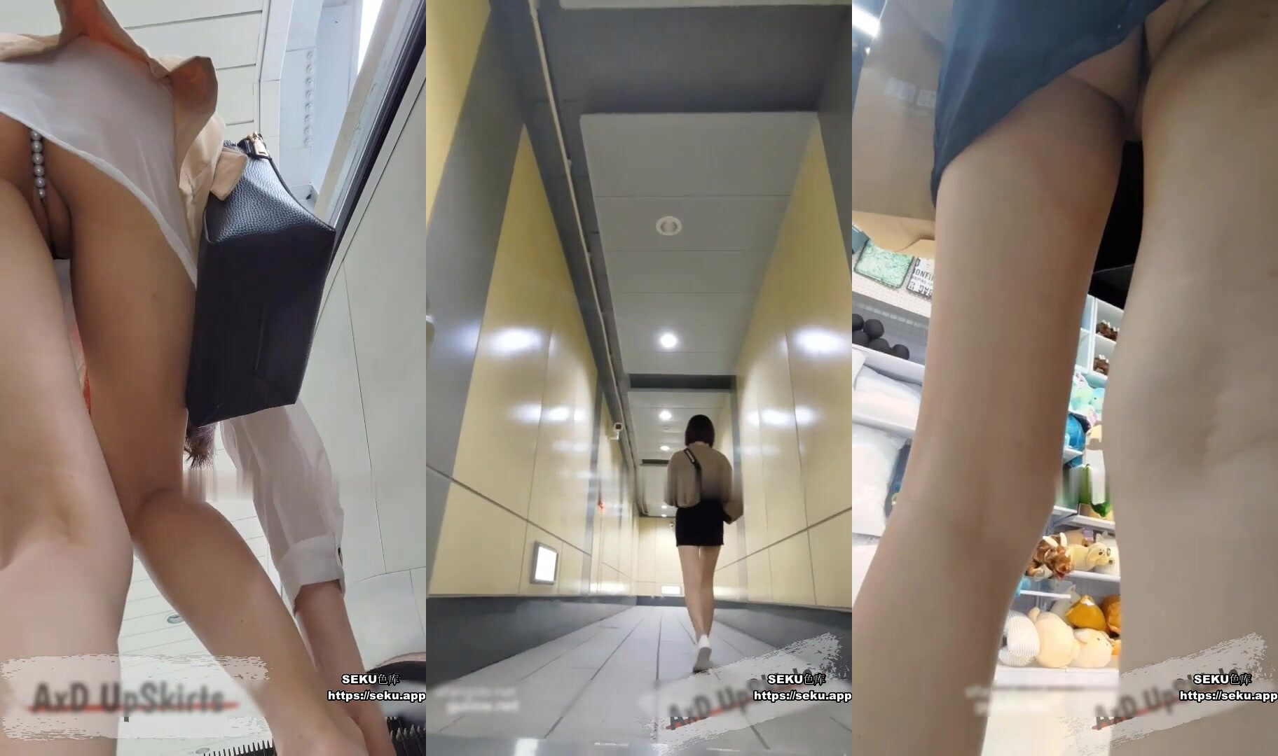 牛B大神一路跟蹤抄底極品短裙小姐姐沒想到竟然沒有穿內褲各種角度拍她的小嫩鮑~1
