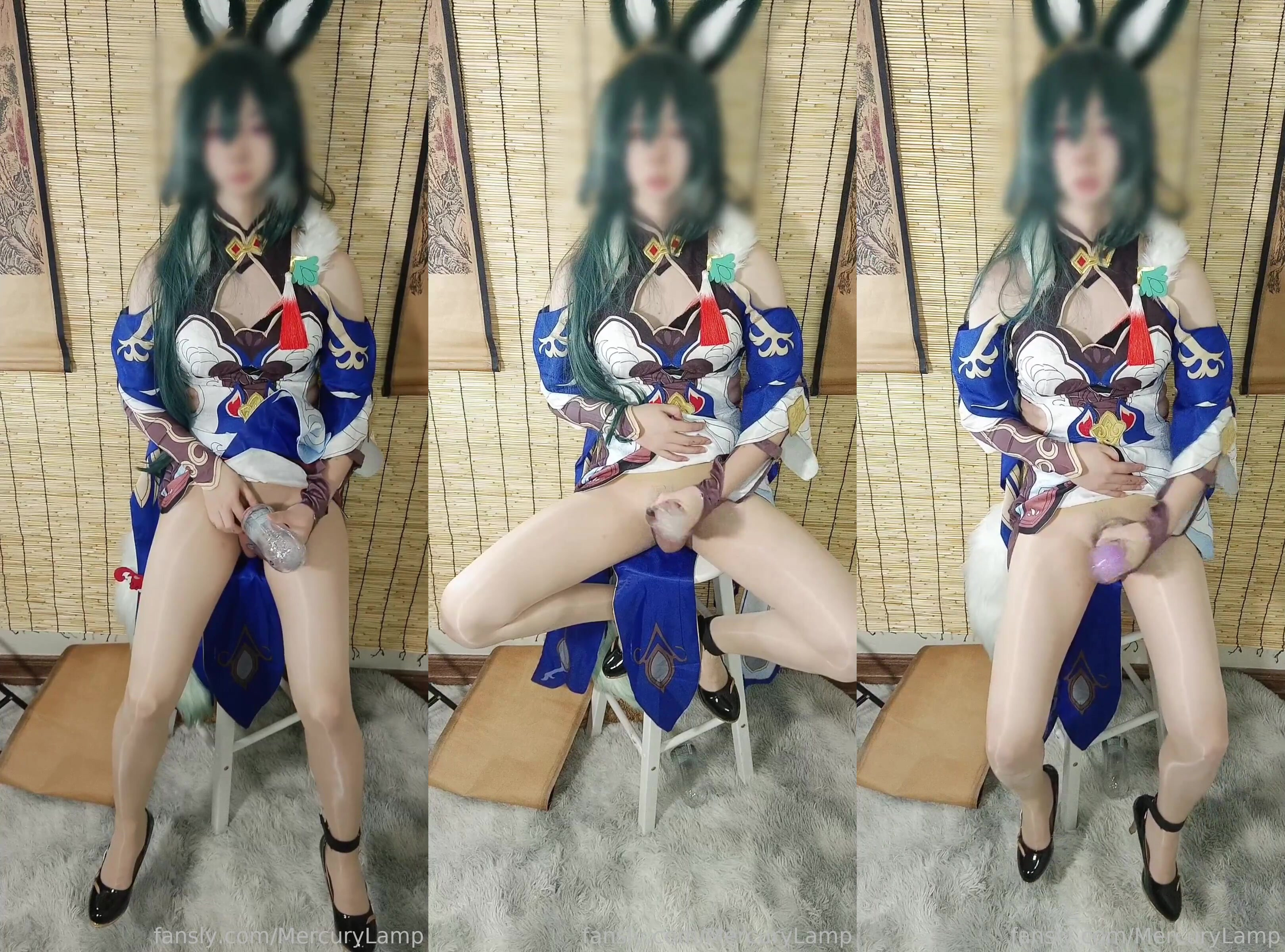 【推特】極品偽娘『水銀燈』超清無水會員訂閱2 完美COS各類二次元約啪被操到淫語不斷 (1)