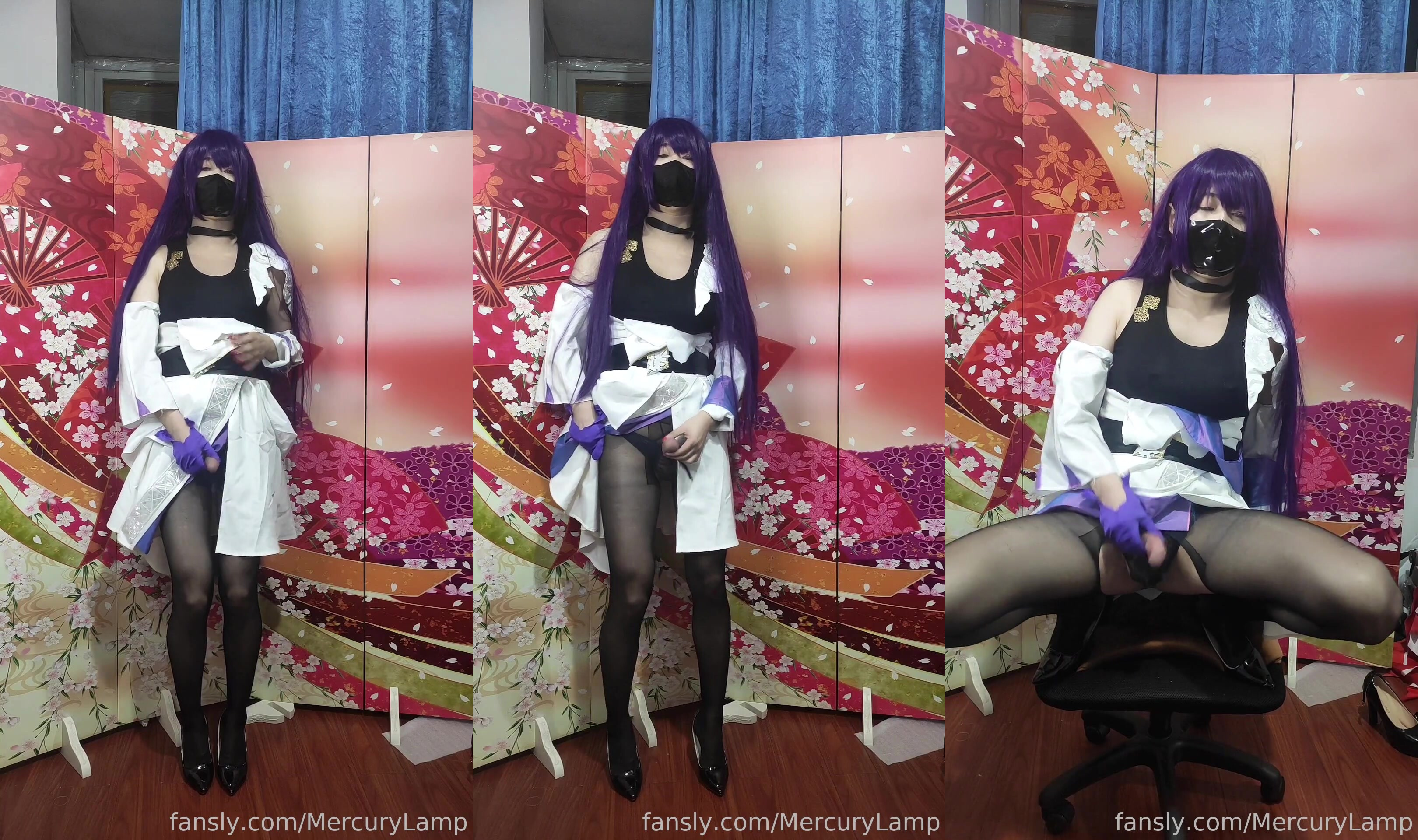 【推特】極品偽娘『水銀燈』超清無水會員訂閱2 完美COS各類二次元約啪被操到淫語不斷 (4)