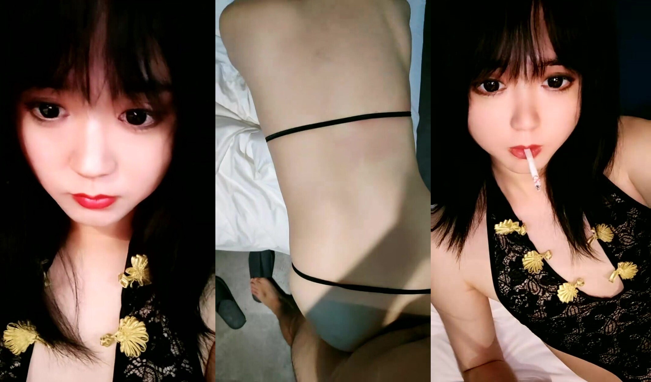 國產極品偽娘CD小安長得一副蘿莉樣的小安，被肥胖金主包養，直播狂幹根本停不下來五