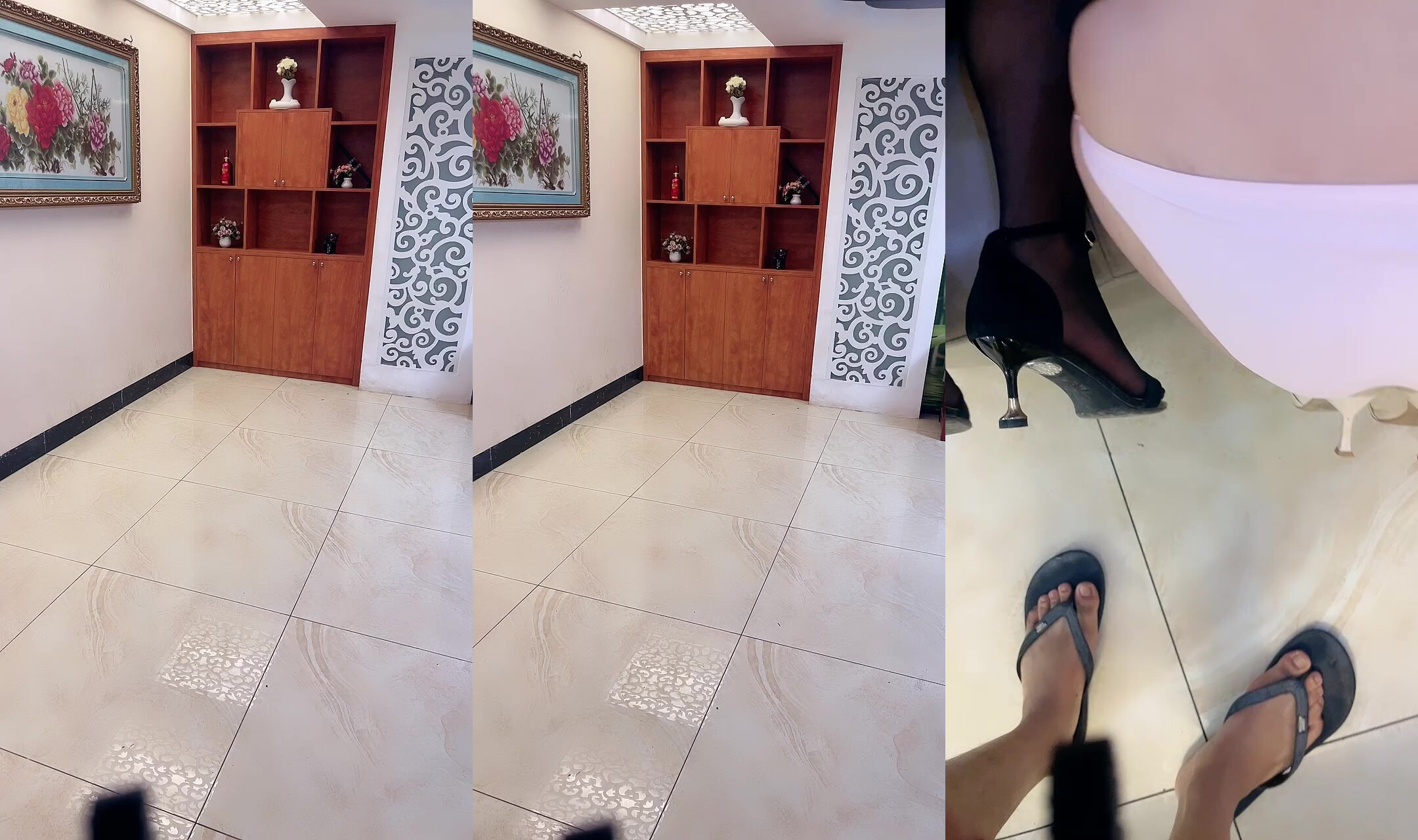 劇情演繹：家中約操3個小騷貨4P爽玩，全力滿足她們，一個個撅起屁股等待大屌的插入！