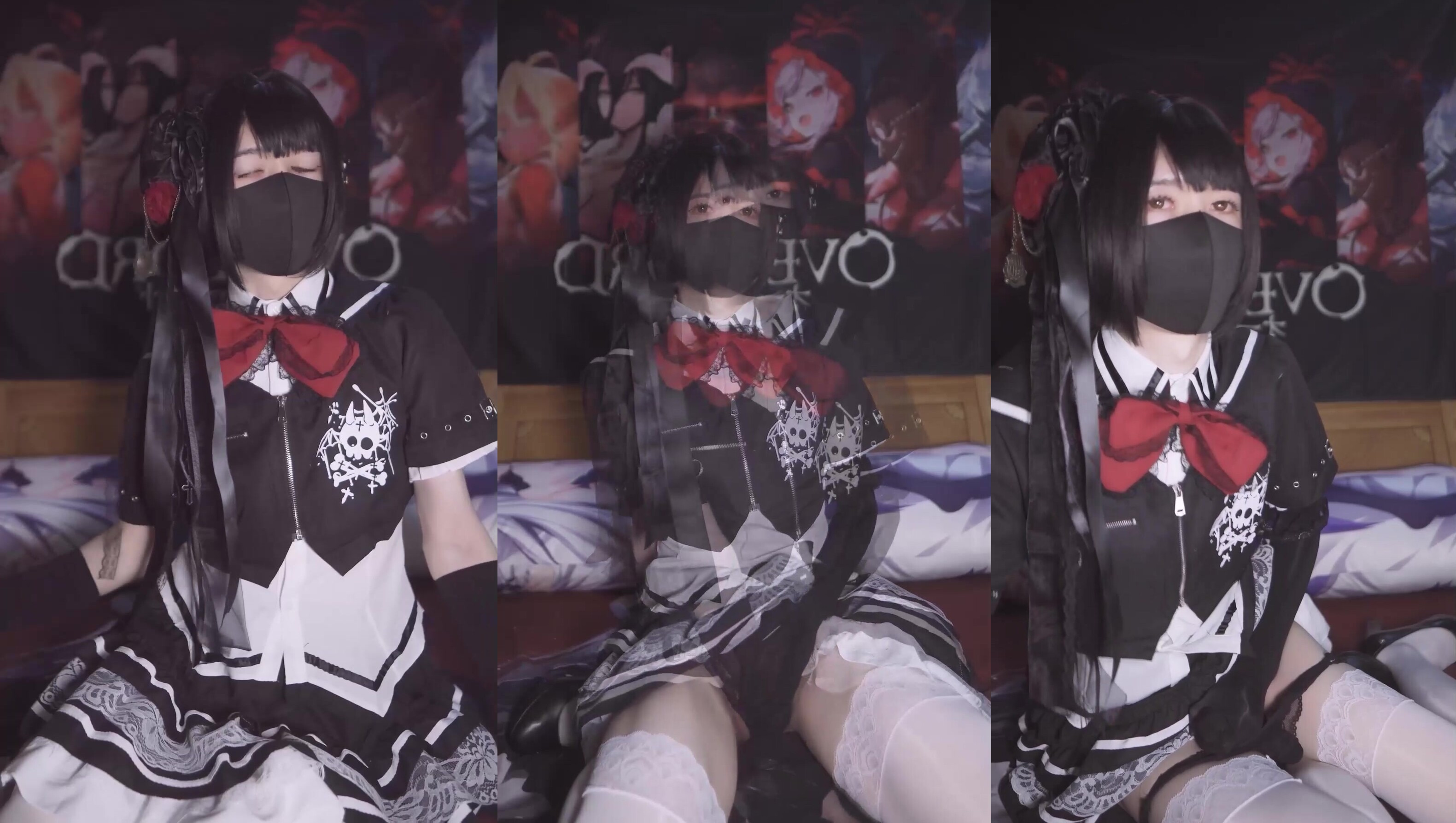 推特超人氣偽娘『曦曦xixiyaxixi1』會員T001-T010 COS裝戶外露出自慰 (2)