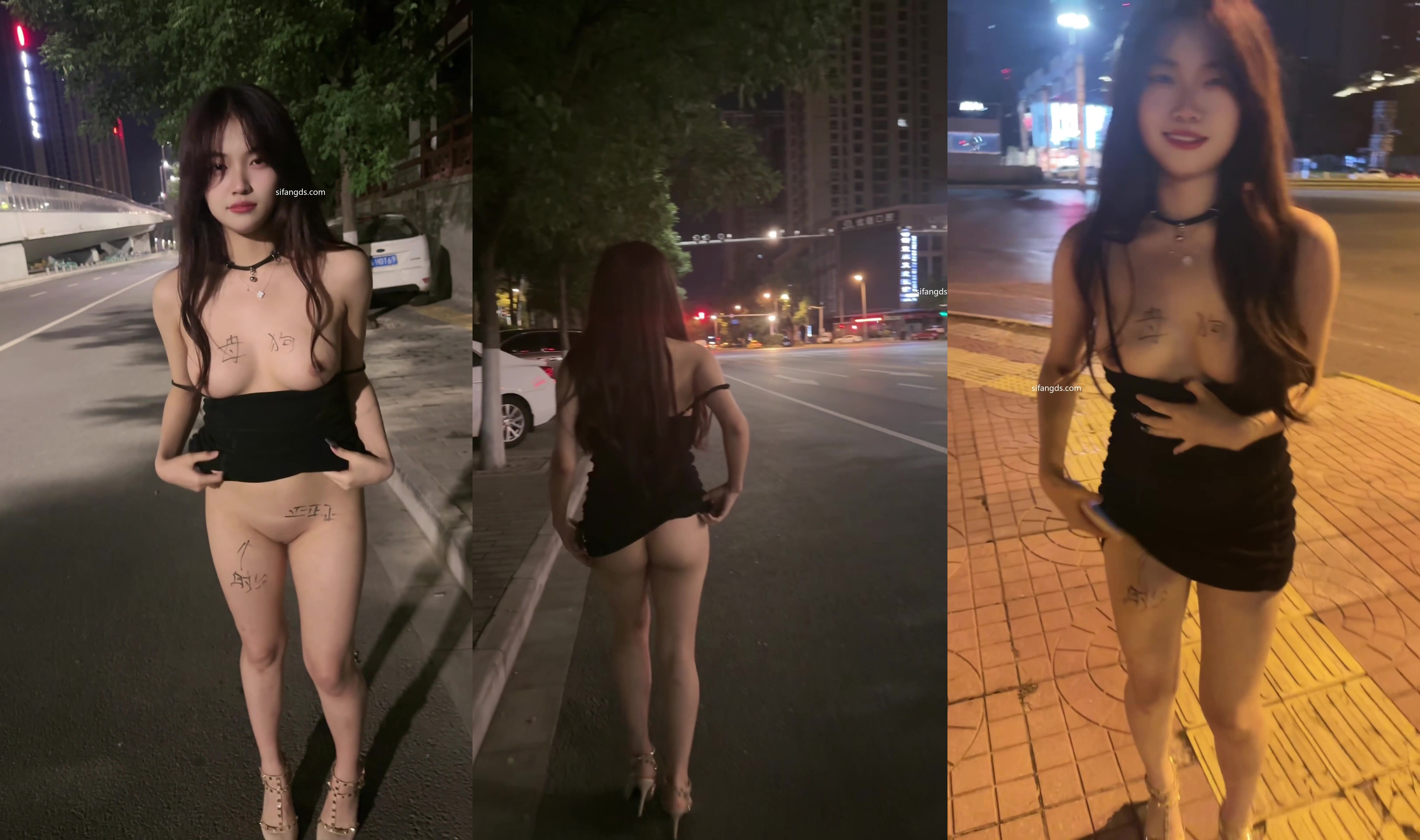 大奶萌妹樂樂深夜街頭露出2部4K版 雙峰堅挺1