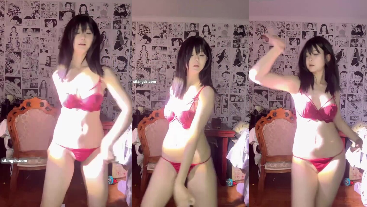 B站甜美小騷UP妹【一隻羊咩咩】露臉福利，裸舞自慰反差感拉滿(53V) (2)