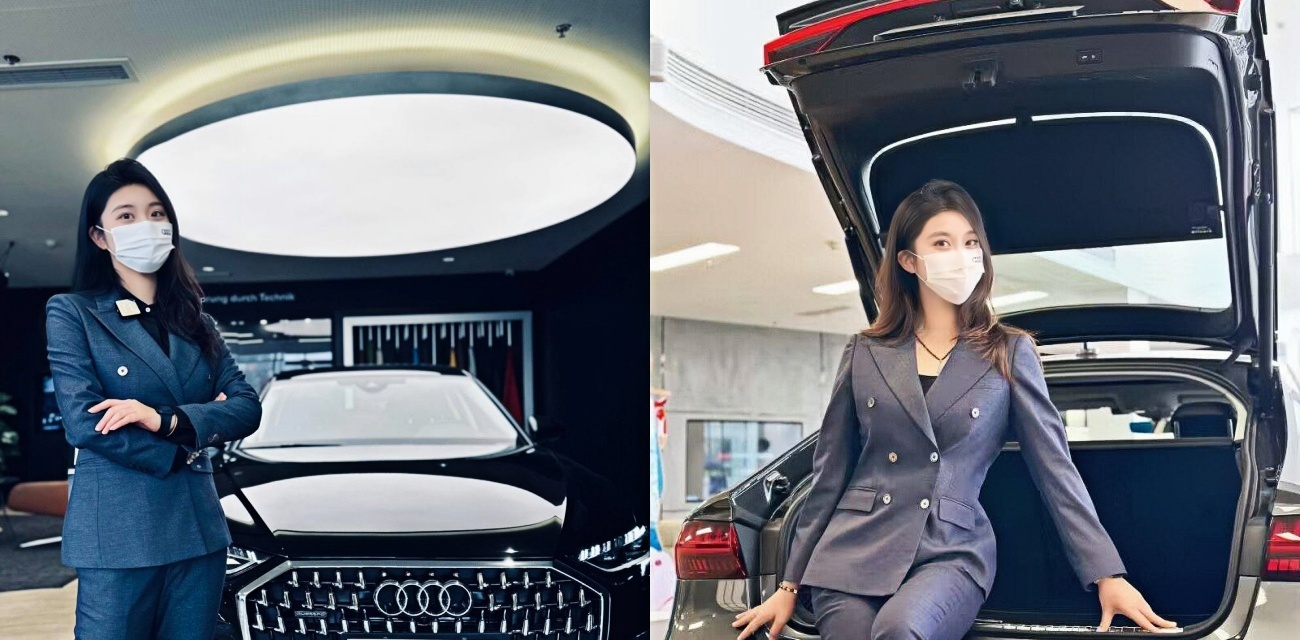 杭州奧迪美女銷售白天推銷豪車 晚上變身福利姬 粉絲買車不砍價 送激情操逼福利！