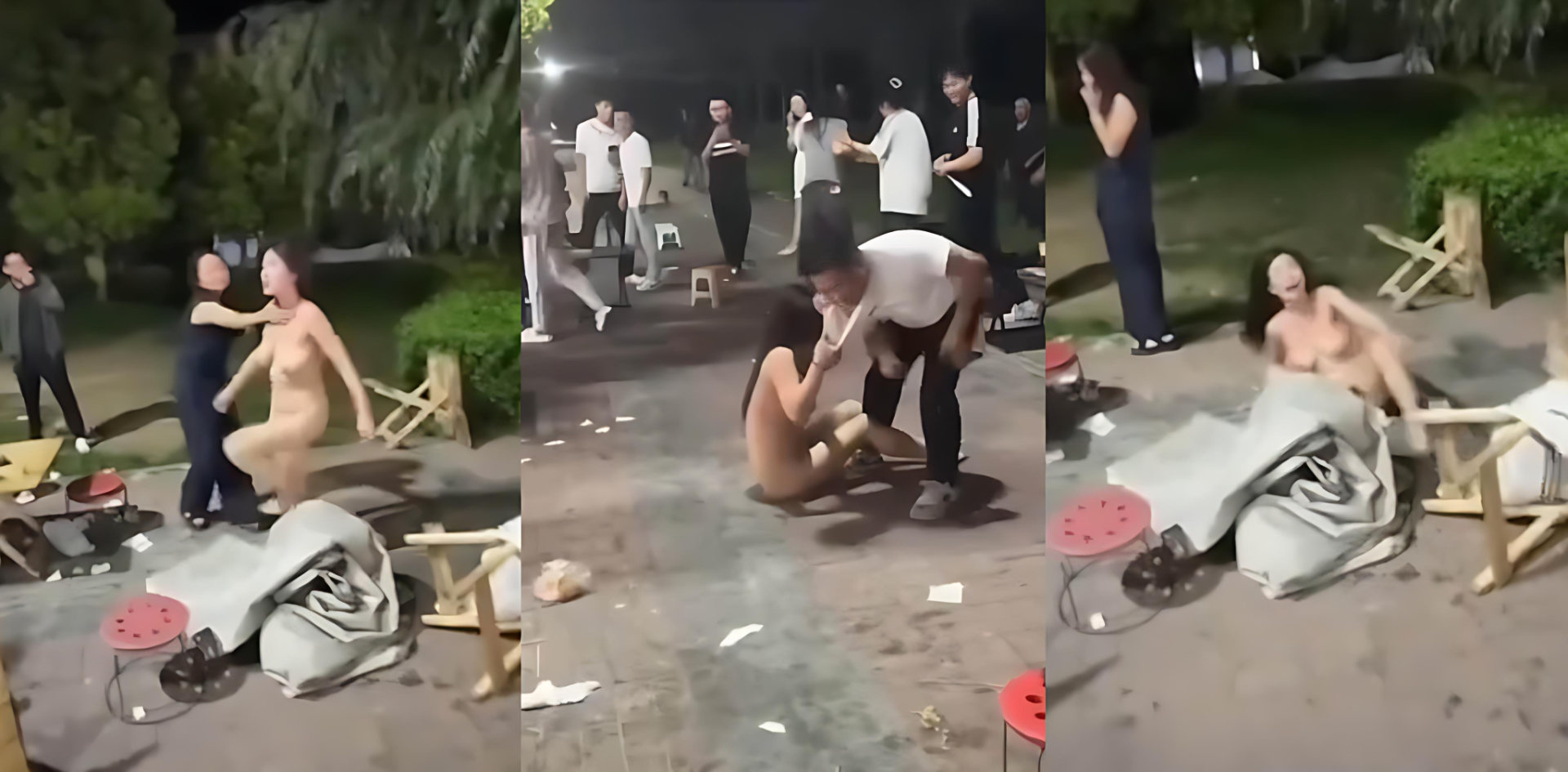 小仙女喝多後當街耍酒瘋 脫光光街頭裸舞 美乳嫩穴展示殆盡 抓住路人撒潑打滾 香豔畫面驚呆路人！