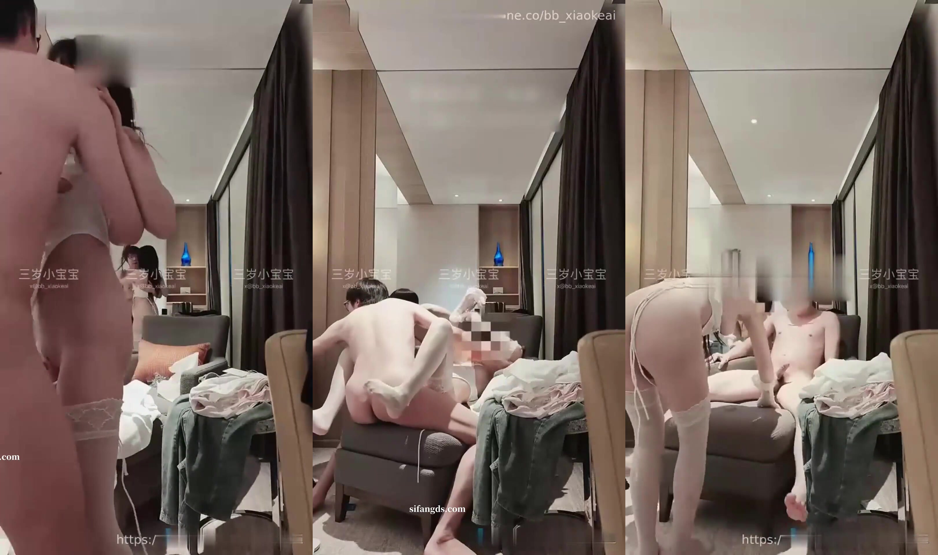 『三歲小寶寶』頂級綠帽淫妻最新約單男小哥哥！雙馬尾小母狗又白又嫩 站立後入被操的叫爸爸 (1)