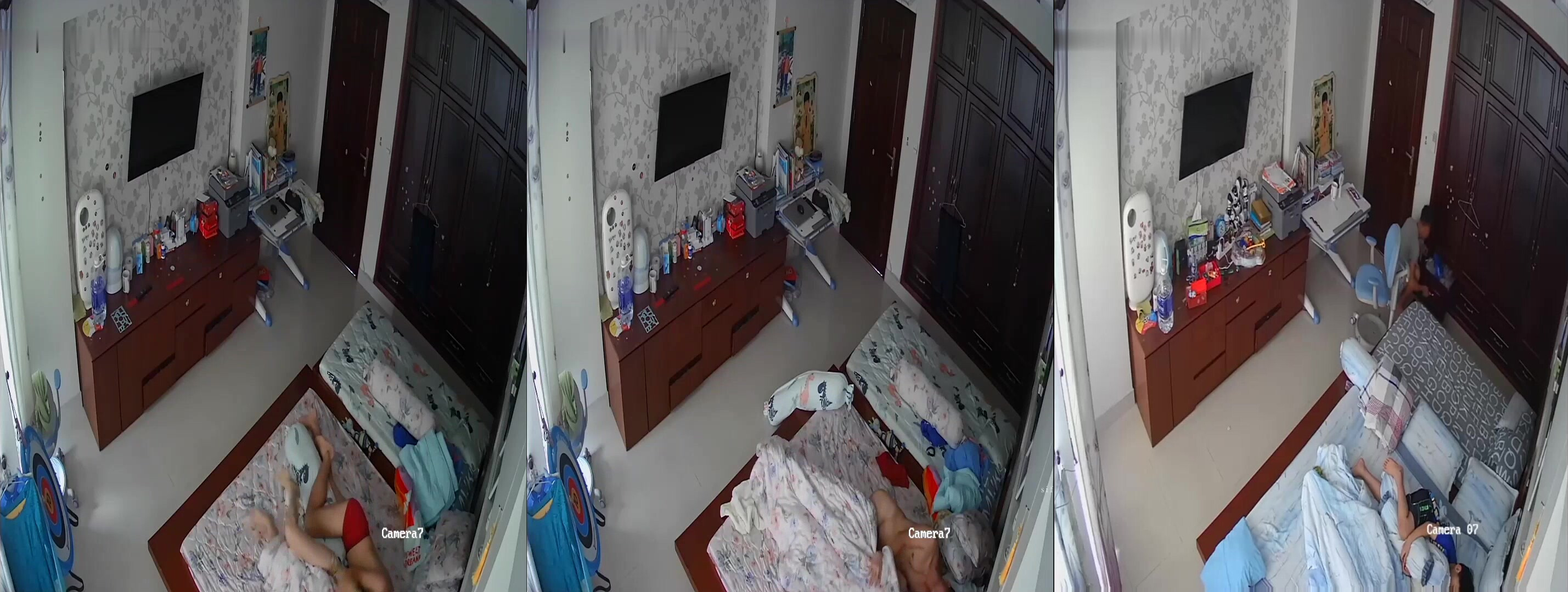 中年大叔和美女老婆大中午的來一炮雞巴就是硬不起來老婆很不滿第二次兒子在旁邊和老婆偷偷的操竟然硬起來把老婆操舒服了