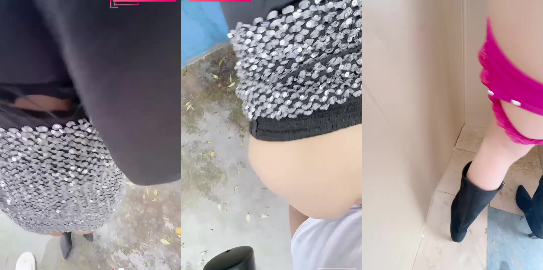 雨天花池邊跟小姨子亂倫雨傘紙板擋住露天操逼！