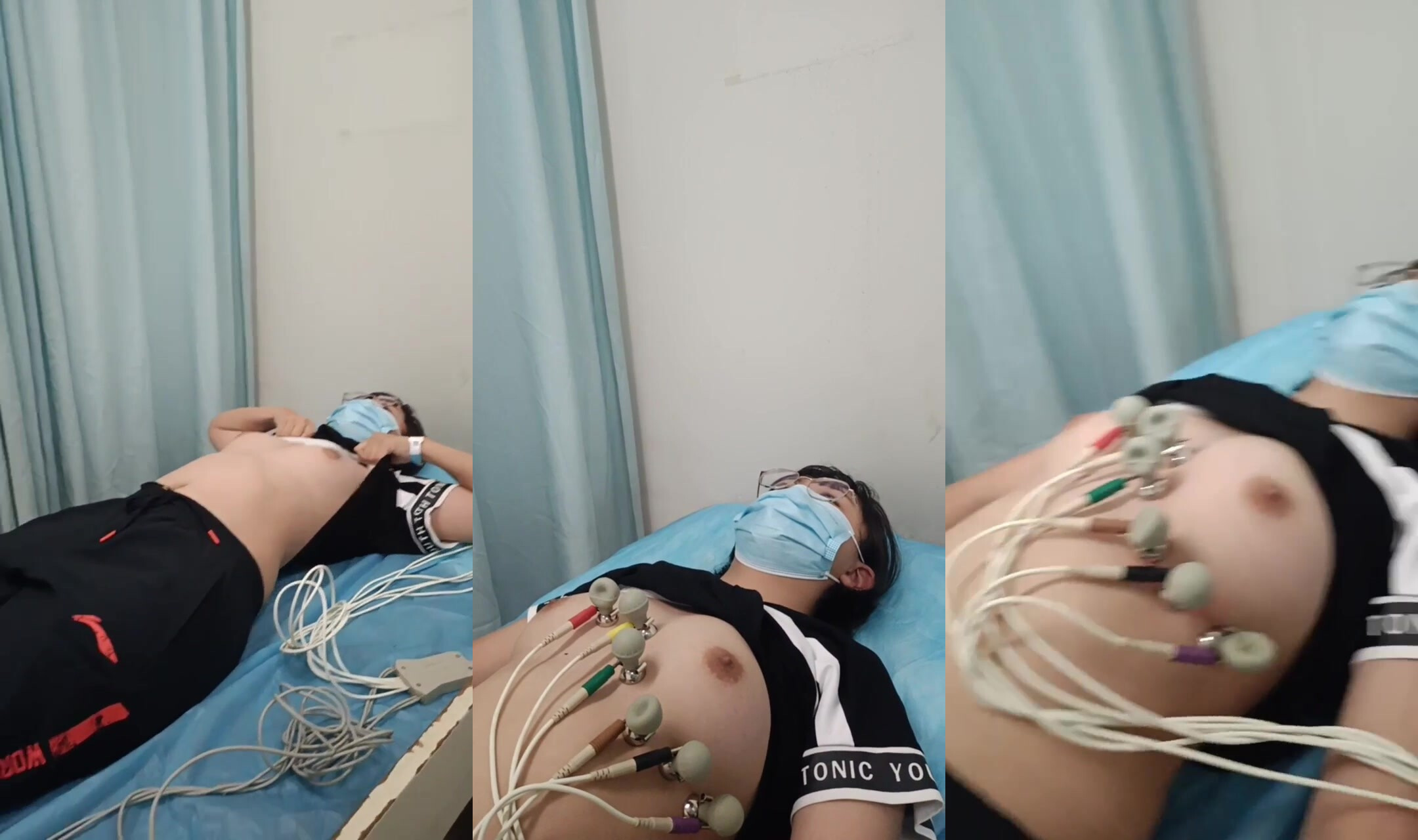 【體檢醫生偷拍】國內某體檢中心心電圖檢查 各種美乳毫無遮蓋暴露在面前 (2)