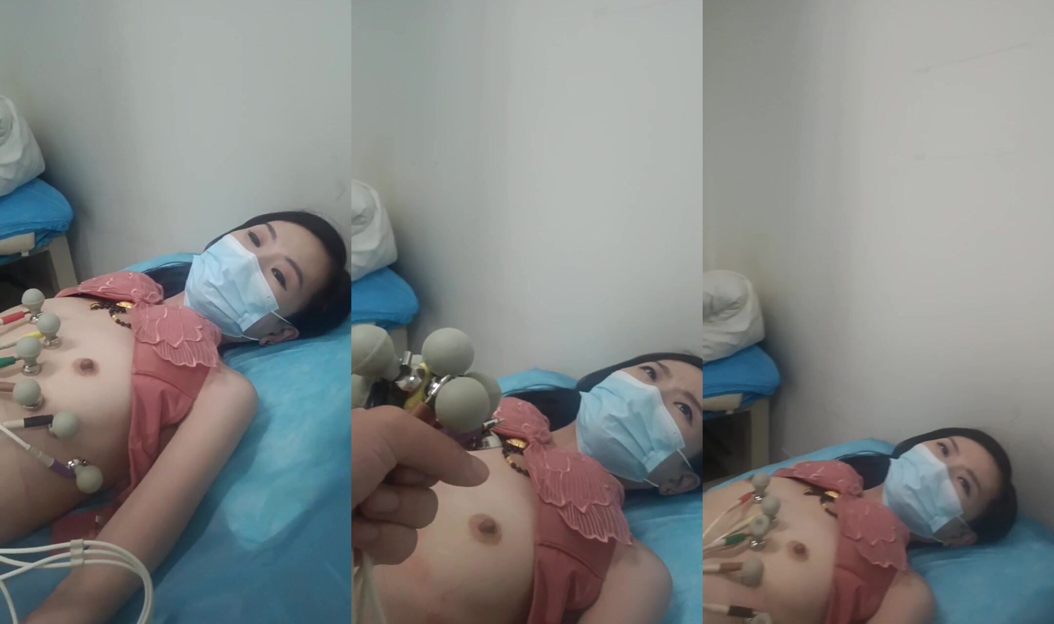 【體檢醫生偷拍】國內某體檢中心心電圖檢查 各種美乳毫無遮蓋暴露在面前 (1)