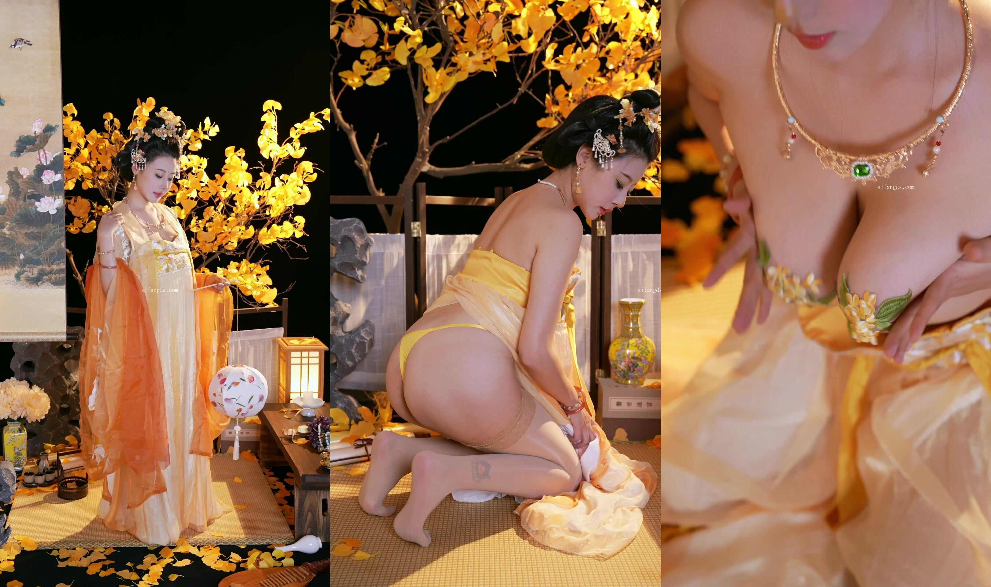 【奈汐醬】天然巨乳可鹽可甜COSER清純美少女最新付費作品，金箋寄月