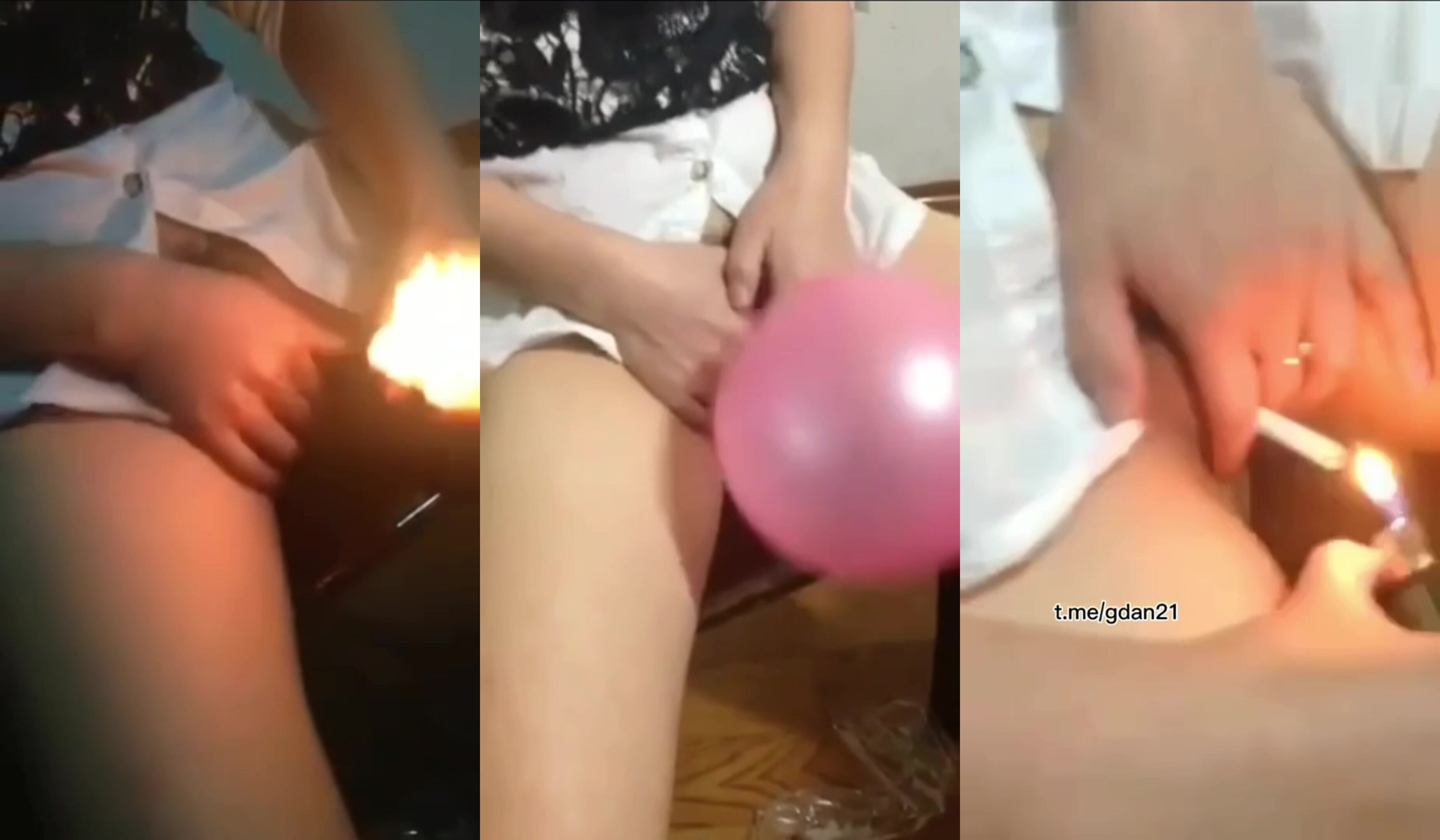 獵奇：騷女表演絕技： 空穴來風  騷逼滅火、吹氣球、抽香菸！