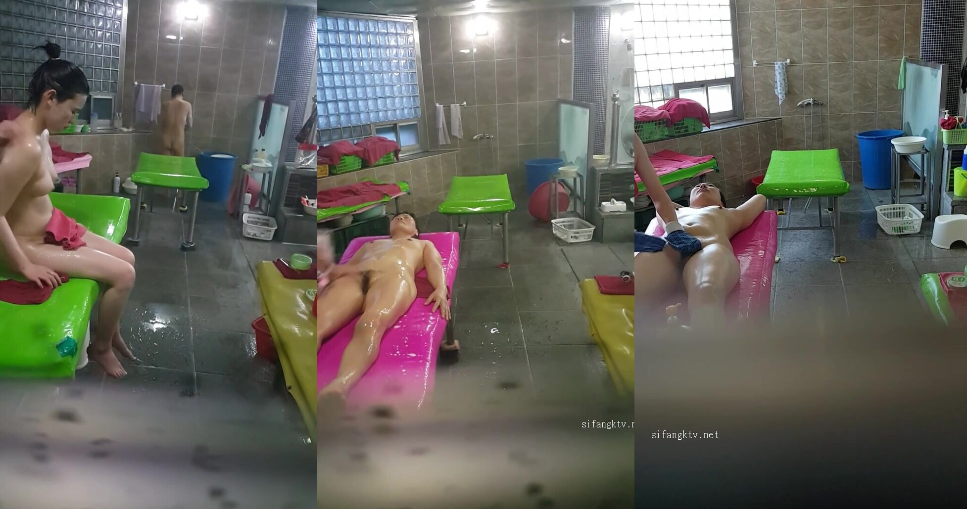 貴在真實，色膽包天神人，大眾浴室縫中偷拍女池內部春色，全景非常清晰，被抓到肯定腿打折