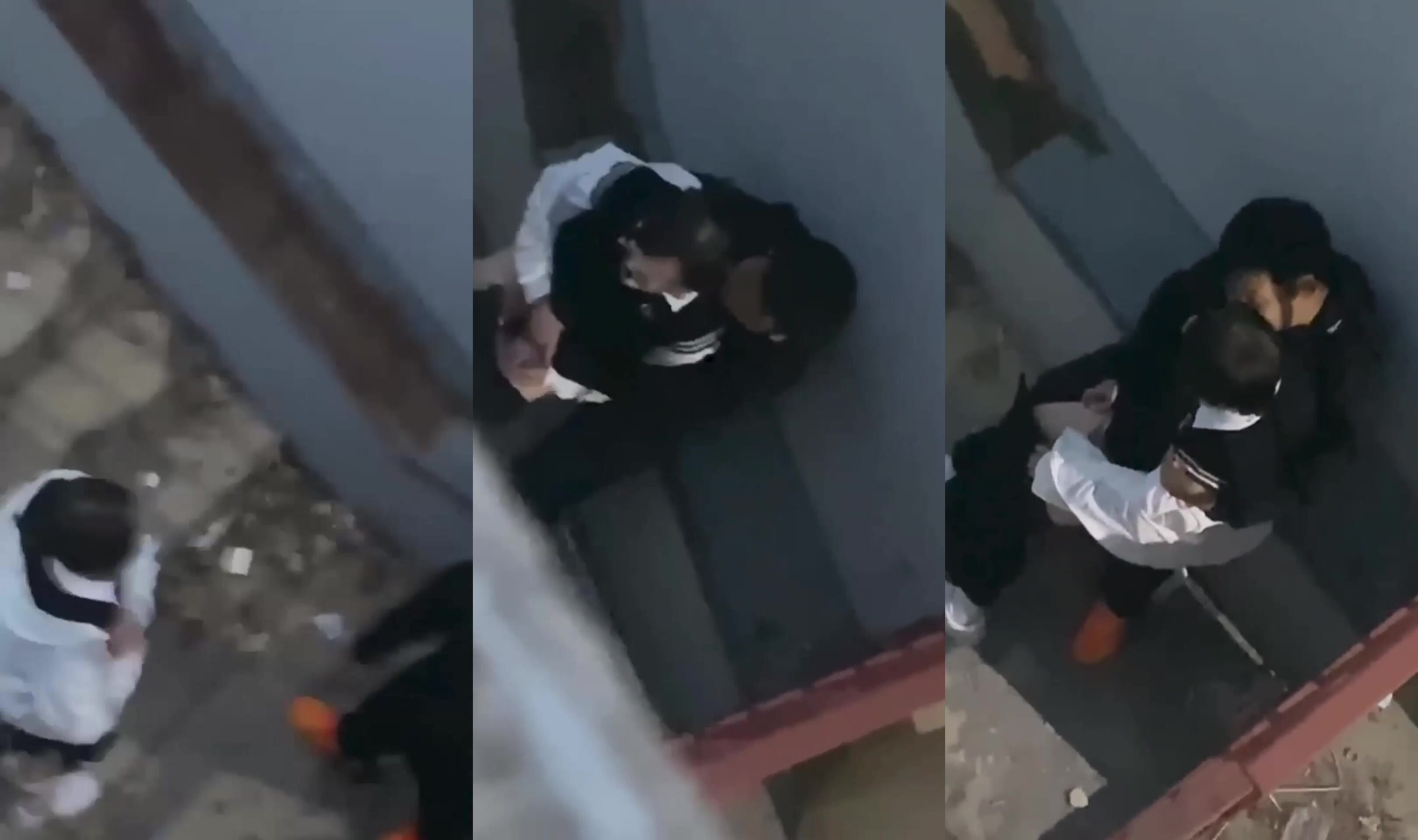 吃瓜！青島XX技師學院小情侶校園角落脫褲子摳逼被偷拍！