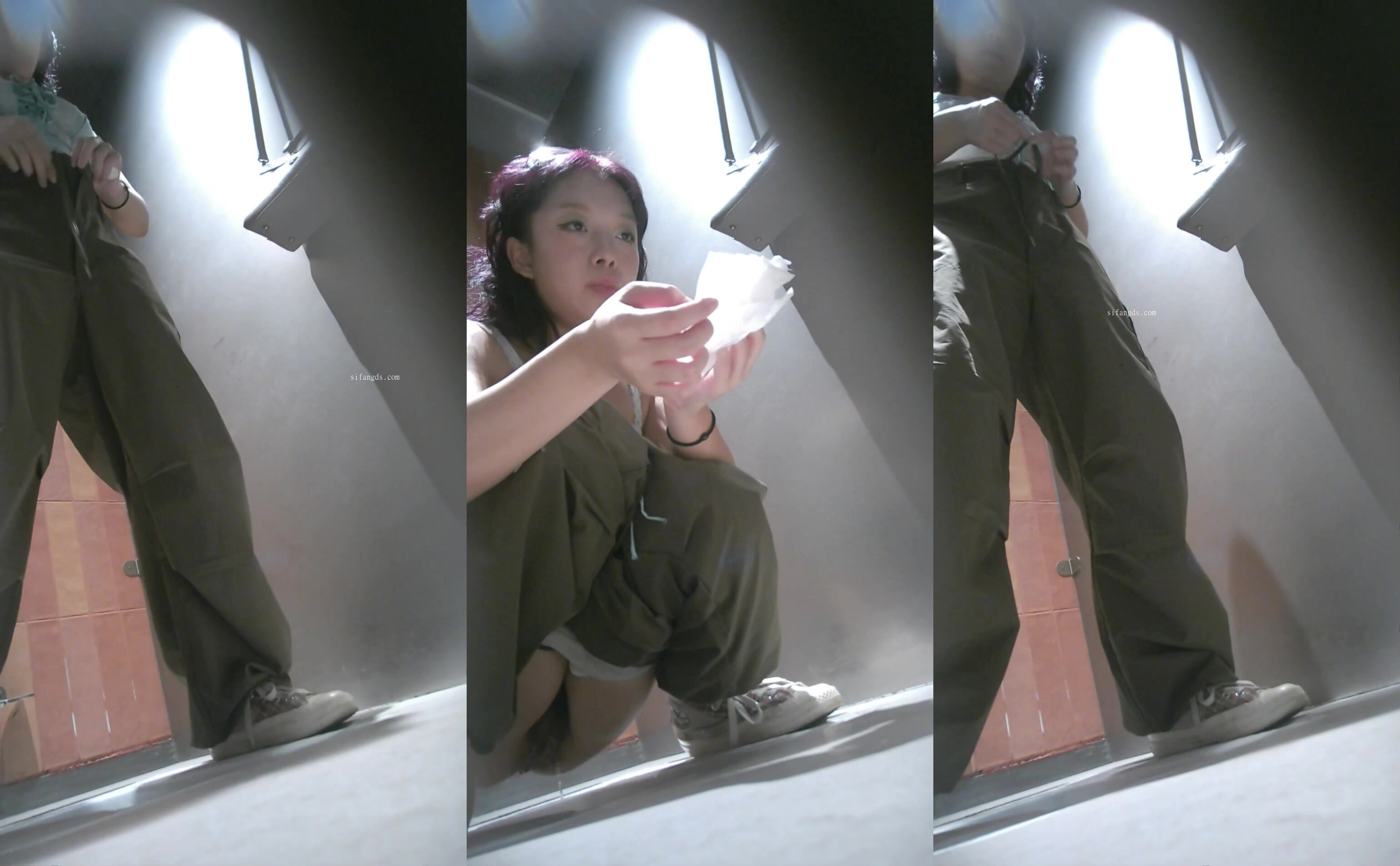 時尚餐廳女廁刁鑽視角全景偷拍14位美女食客的各種美鮑魚 (2)