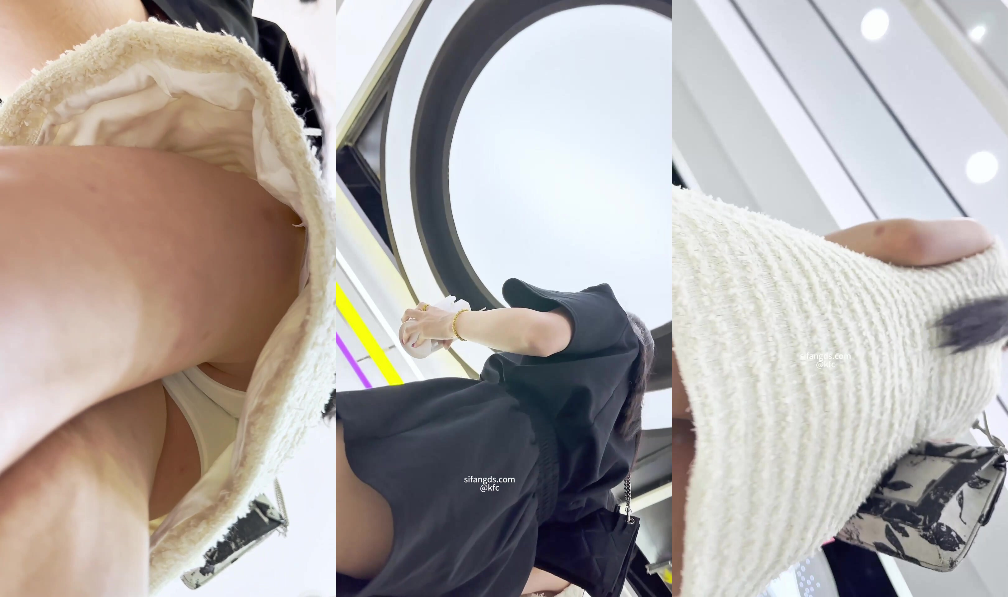 【KFC】剛做完豐唇的整容臉靚女。吊帶長裙白色內逼處髒了4.17