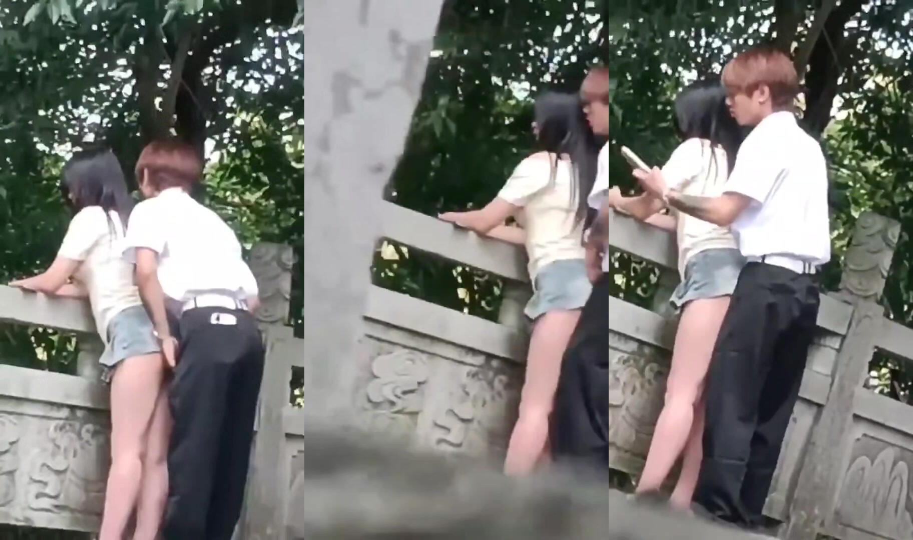 獵奇：就這種屌毛都有逼操，齊逼小短褲好方便隨時隨地的插入猛操！