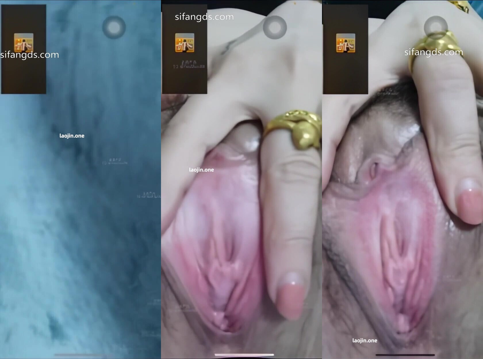 【抖音福利】愛分享日常的氣質良家，榮姐露臉露點，跟榜一大哥一對一，掰開粉穴特寫，反差感極強 (2)