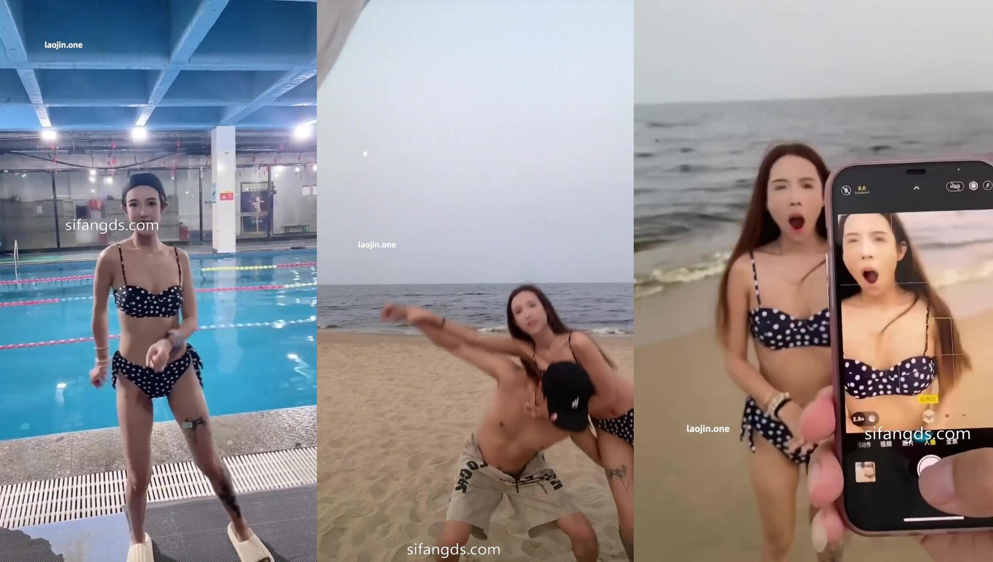 【無名氏2027】抖音洩密頂級美女，20萬粉絲日常打卡旅行美照，和男友啪啪內射，尿一臉 (3)