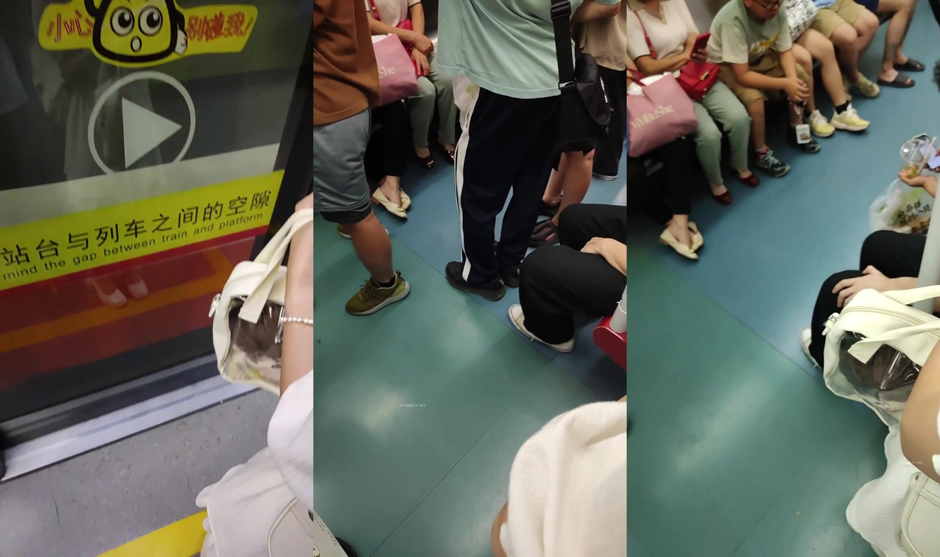 【高抄拍奶】地鐵近距離高抄大奶子小咪咪第1季 妹子真空離罩奶頭若隱若現宛如身臨其境 (4)