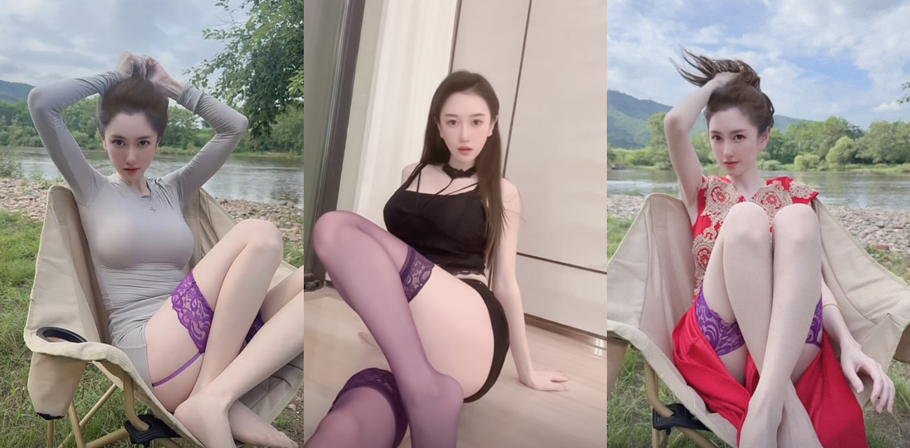 抖音高顏值網紅 大熊硬糖 1V1大尺度影片流出 情趣黑絲秀禾 模擬口交足交 炸裂十足！