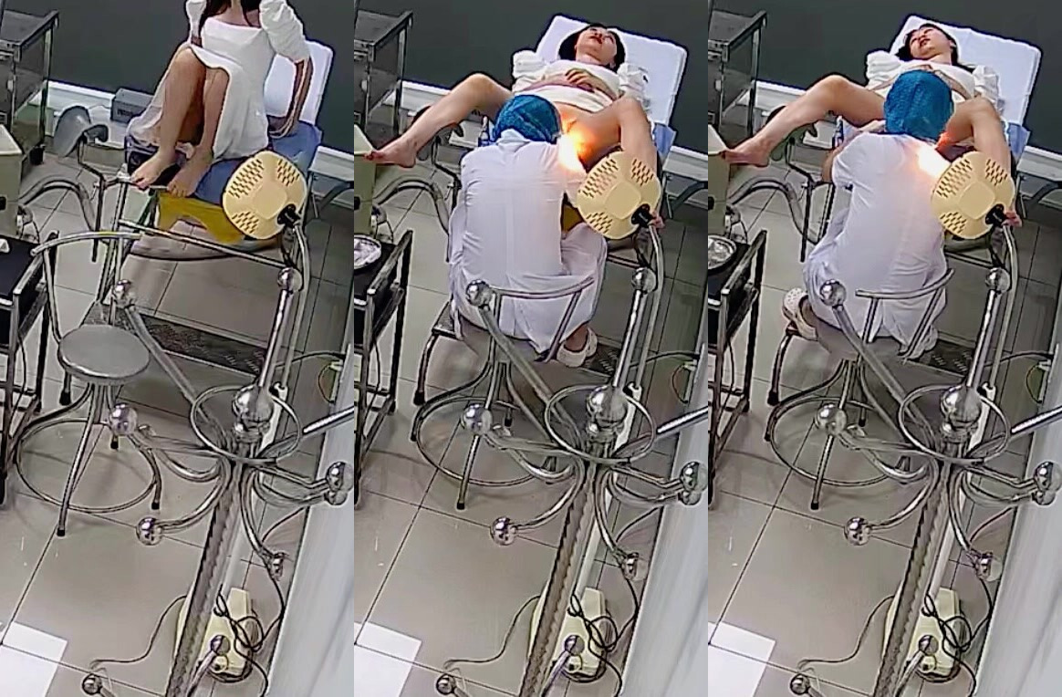《醫院攝像頭破解》真實記錄上班時間溜出來給陰道換藥的白裙少婦