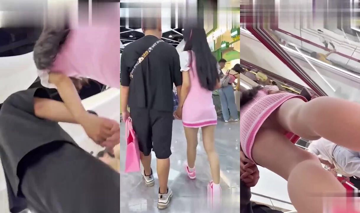 商場超高顏值美女裙底抄底偷拍粉裙清純小姐姐白色底褲高畫質曝光翹臀若隱若現簡直擼點爆炸