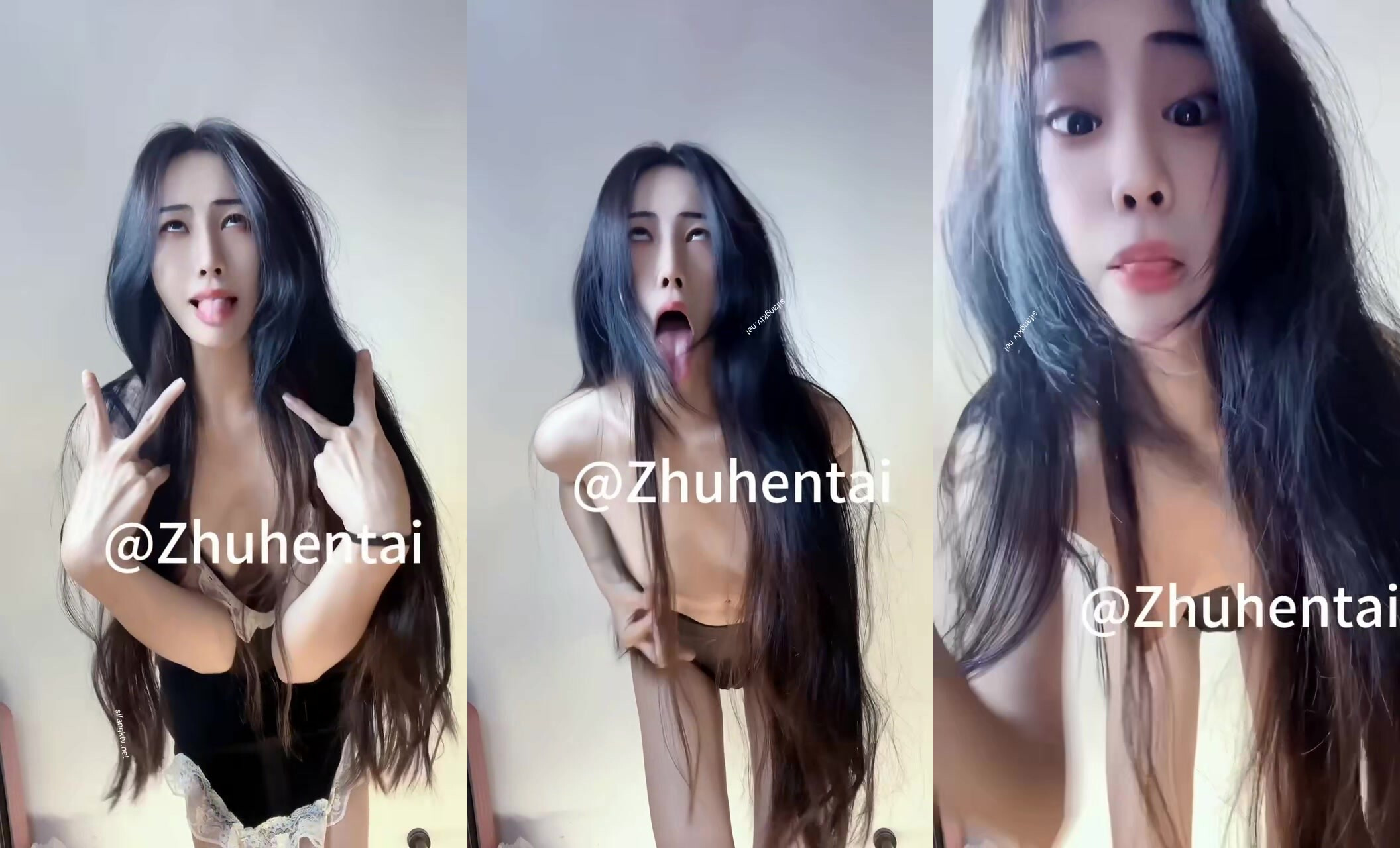 【zhuhentai】擼鐵女神無腦面部崩壞，阿黑顏00後各種變態式自黑，雙洞紫薇 (4)